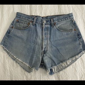 Levi’s 501 High Rise Denim Shorts